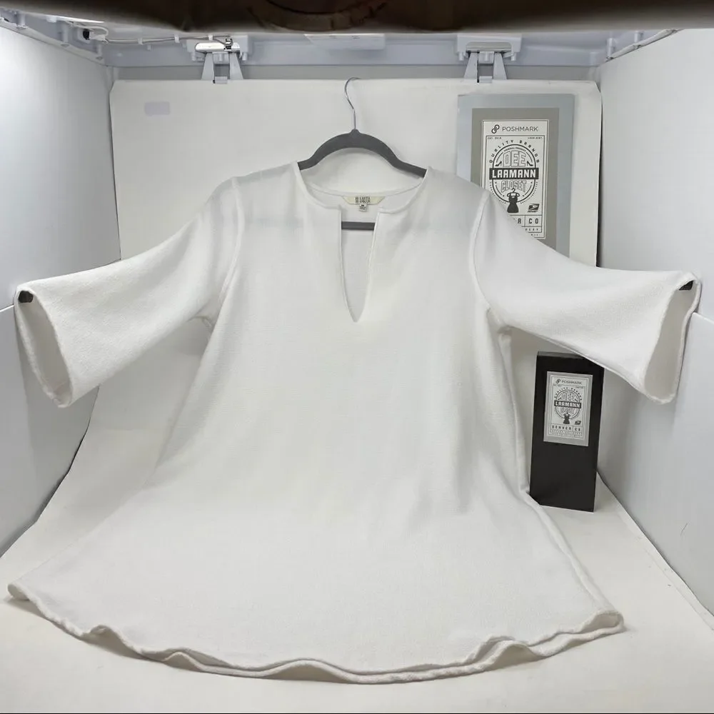 BB Dakota Bell Sleeve White Tunic